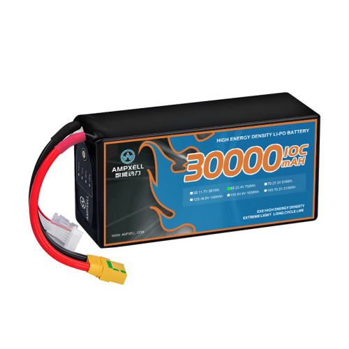 High voltage drone battery 30Ah 23.4v 6s 10C