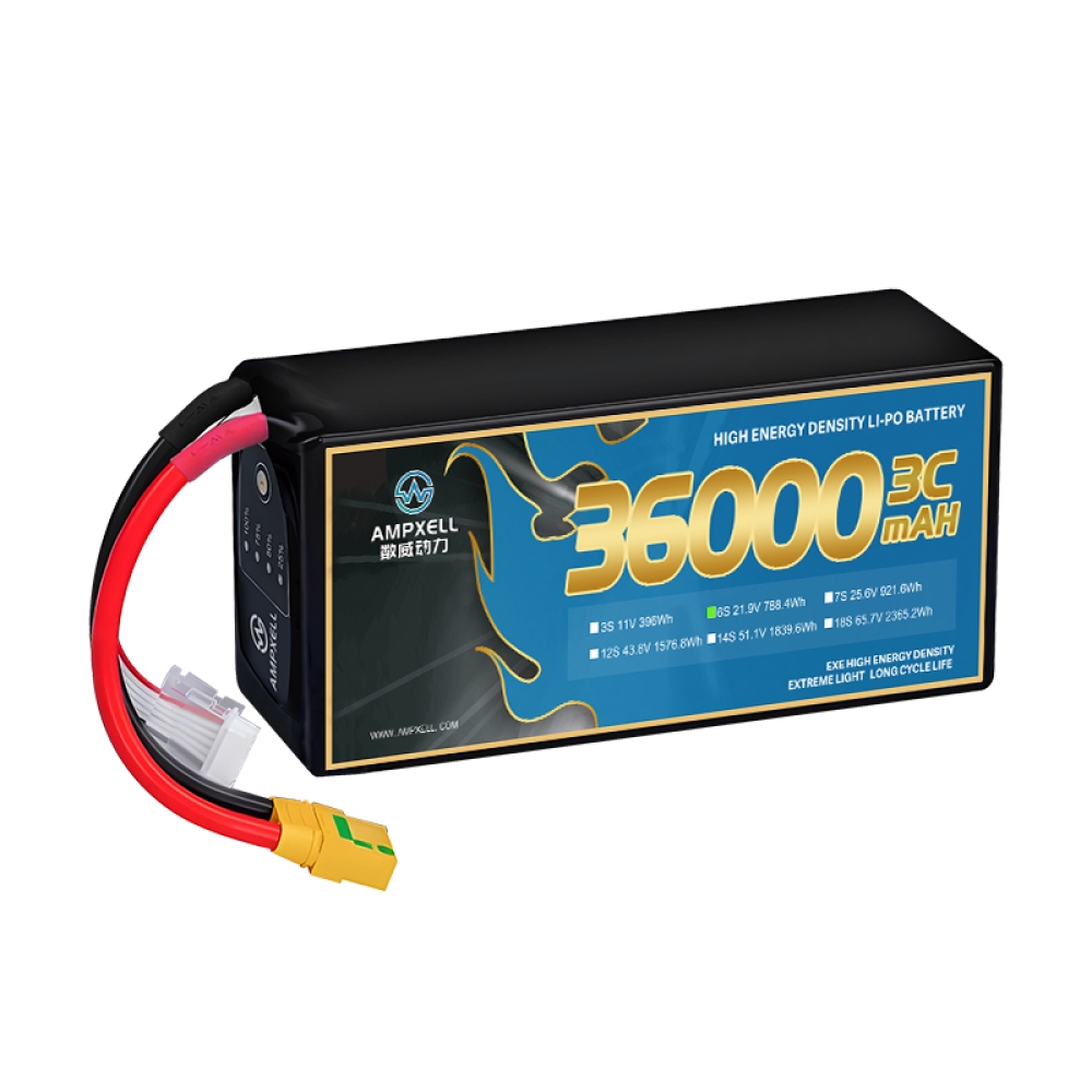 Agricultural drones battery 36Ah 21.9v 6s 3C