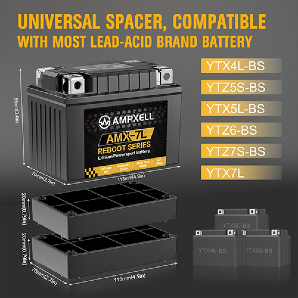 12V 3.5AH Batería de arranque de motocicleta