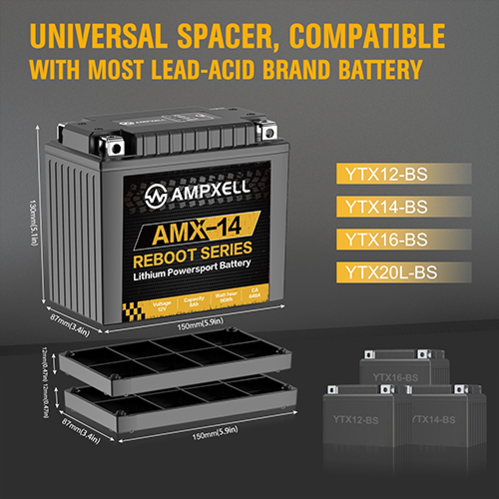 12V 8Ah Motorcycle starting battery