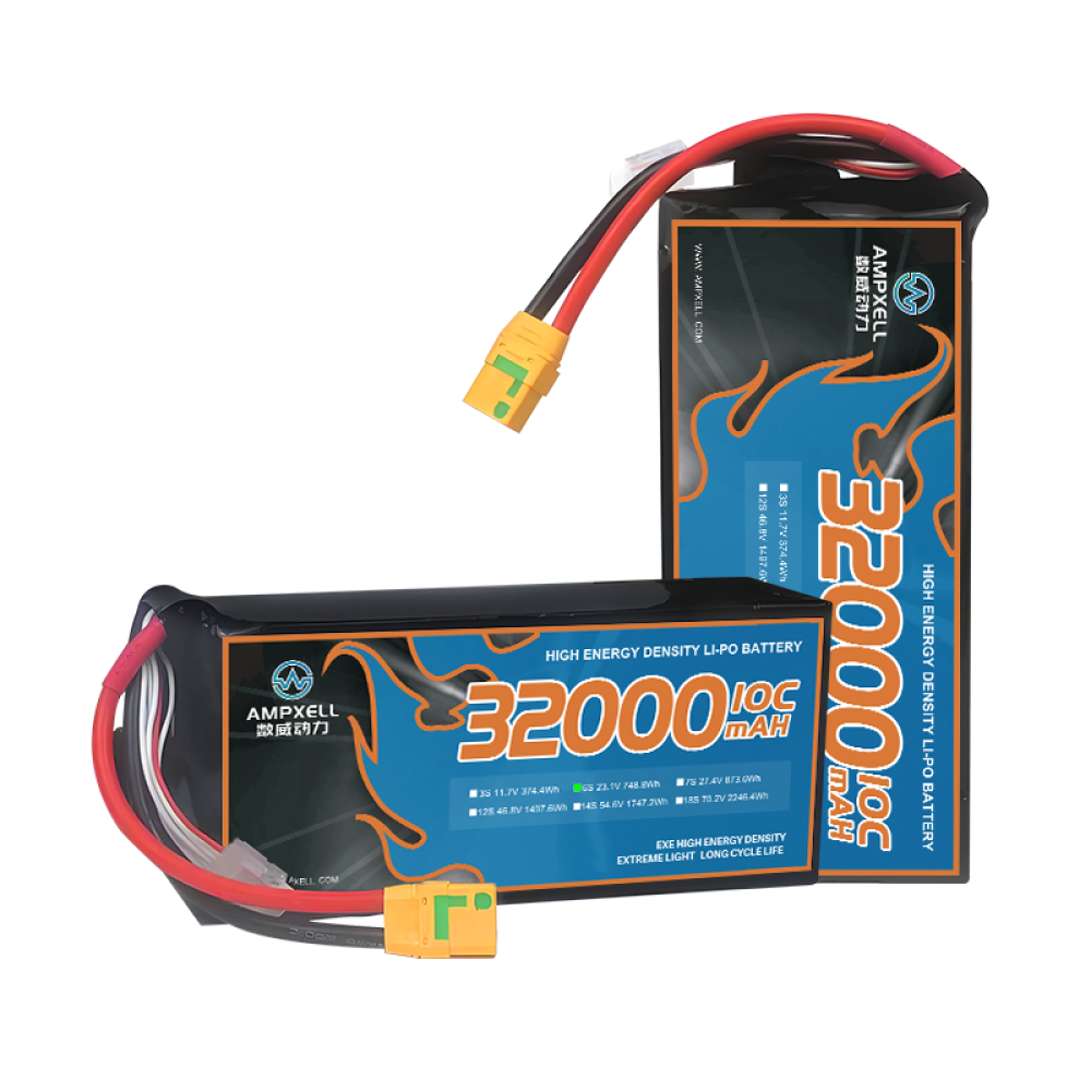 High voltage drone battery 32Ah 23.4v 6s 10C