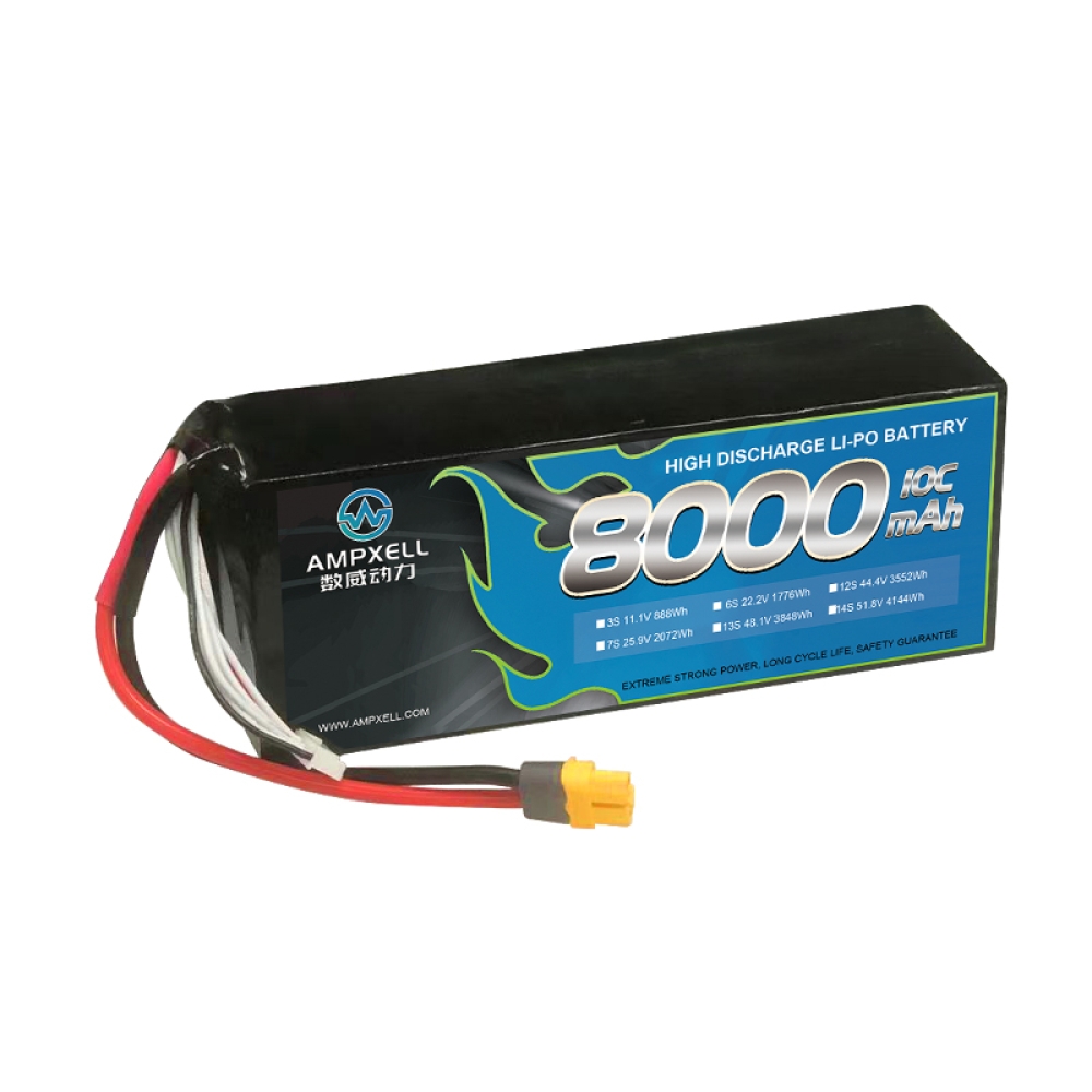 Bateria cilíndrica de alta descarga 8400mAh 21,6V 6S 10C