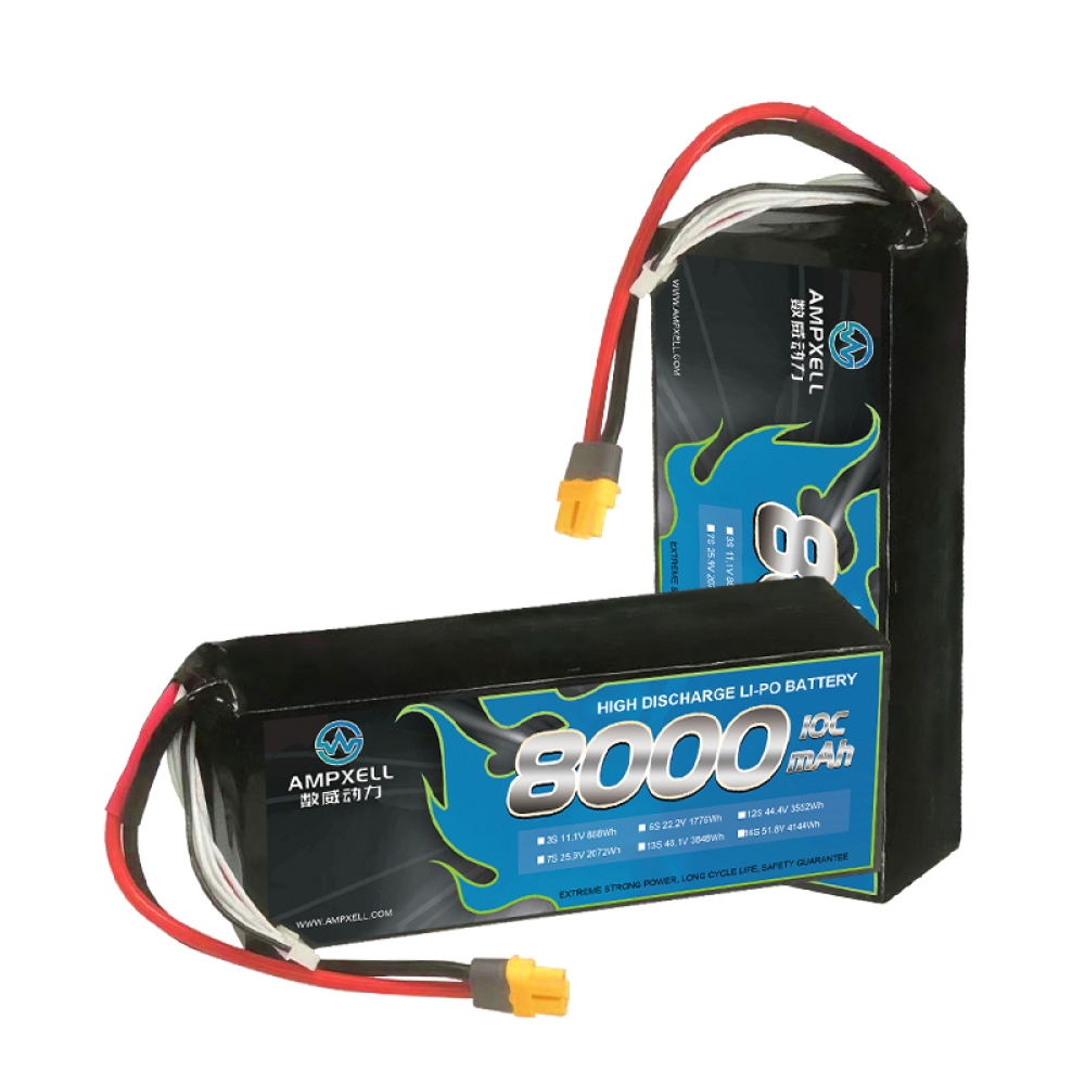 Bateria cilíndrica de alta descarga 8400mAh 21,6V 6S 10C