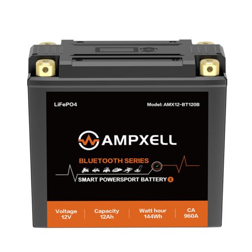 12V 12Ah 144Wh Bluetooth‑Enabled Motorcycle Starter Battery